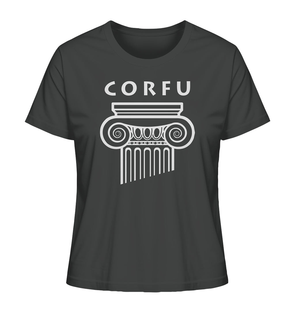 Corfu Griechischer Säulenkopf - Ladies Organic Shirt