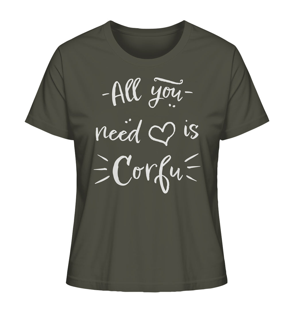 All you need is Corfu - Ladies Organic Shirt