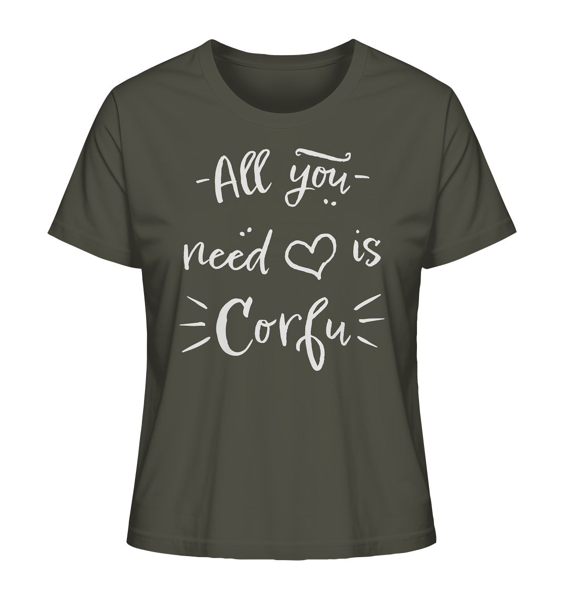 All you need is Corfu - Ladies Organic Shirt