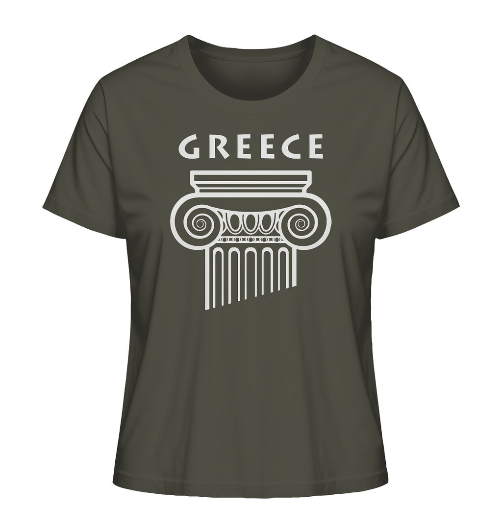 Greece Griechischer Säulenkopf - Ladies Organic Shirt
