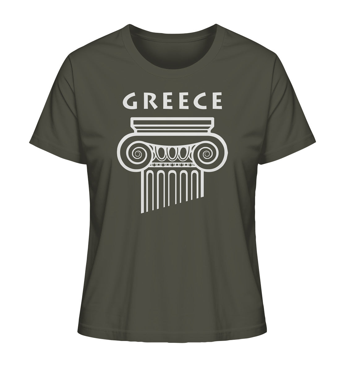 Greece Griechischer Säulenkopf - Ladies Organic Shirt