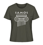 Samos Griechischer Säulenkopf - Ladies Organic Shirt