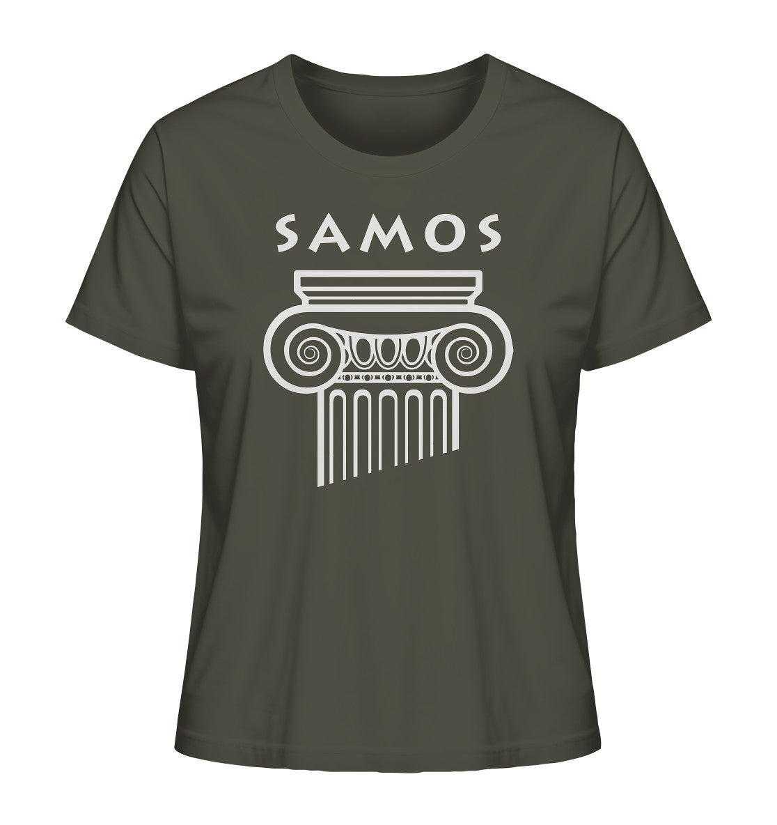 Samos Griechischer Säulenkopf - Ladies Organic Shirt