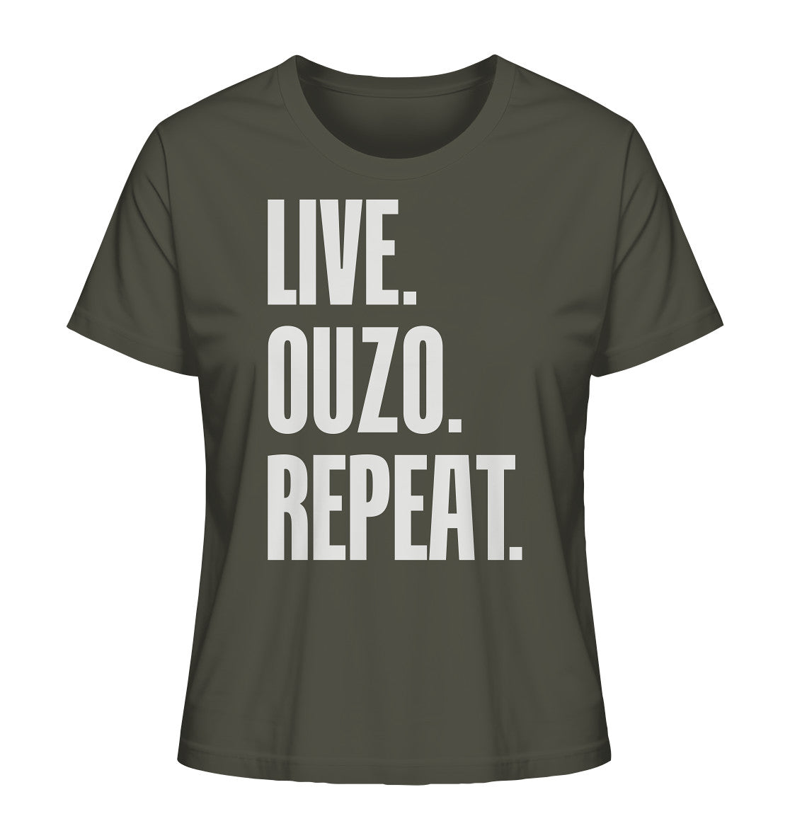 LIVE. OUZO. REPEAT. - Ladies Organic Shirt