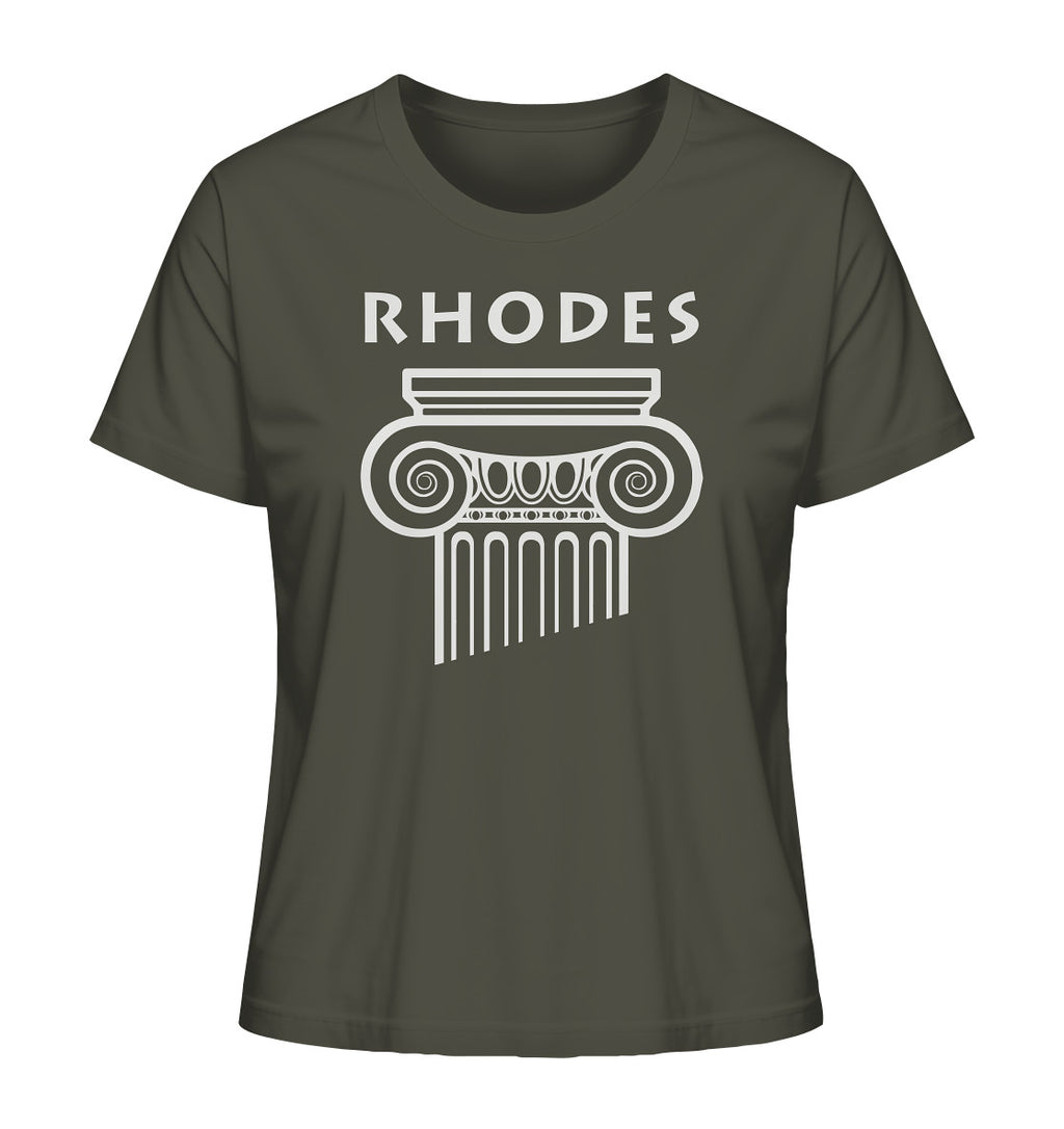 Rhodes Greek Column Head - Ladies Organic Shirt