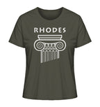 Rhodes Greek Column Head - Ladies Organic Shirt