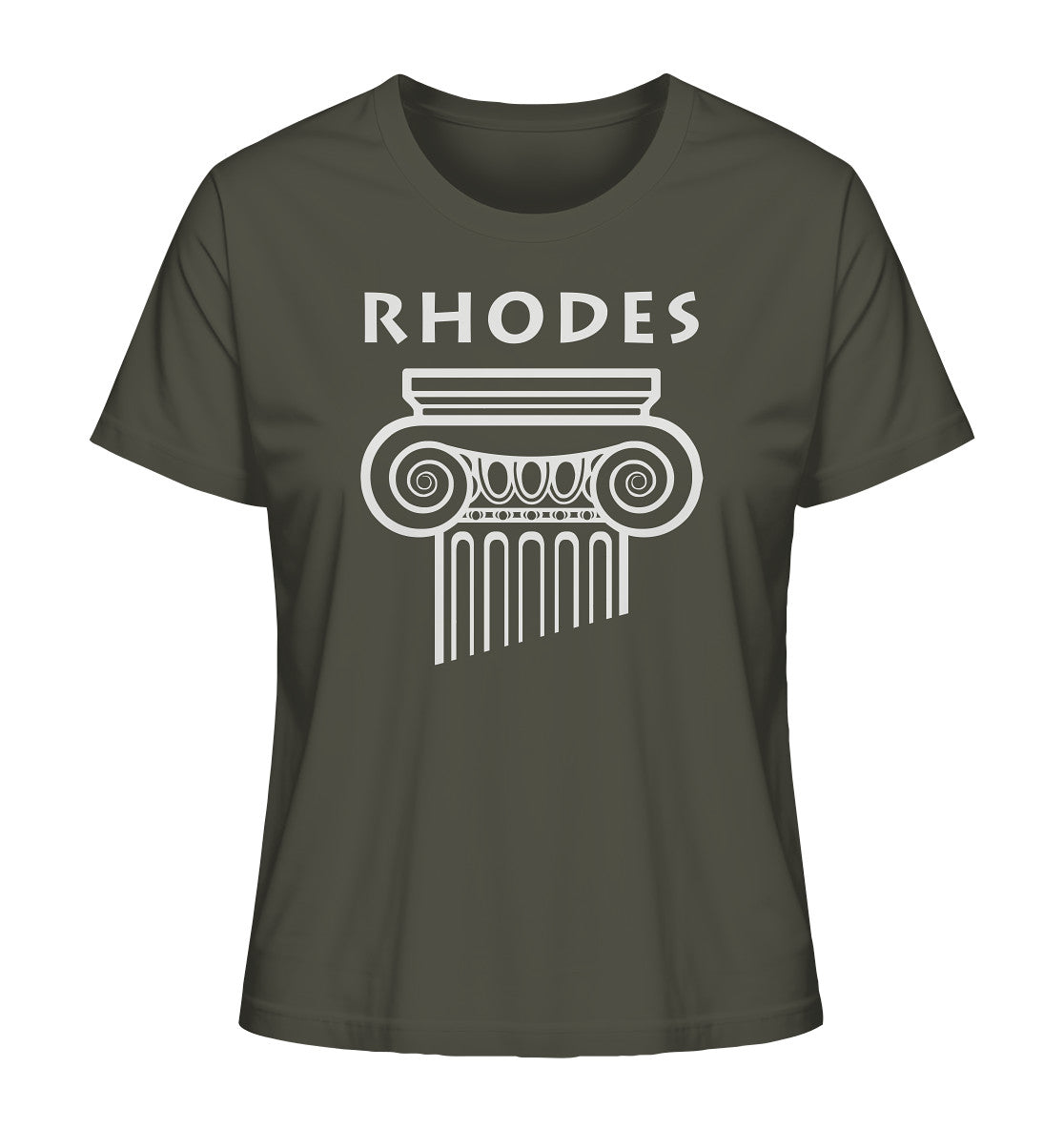 Rhodes Griechischer Säulenkopf - Ladies Organic Shirt