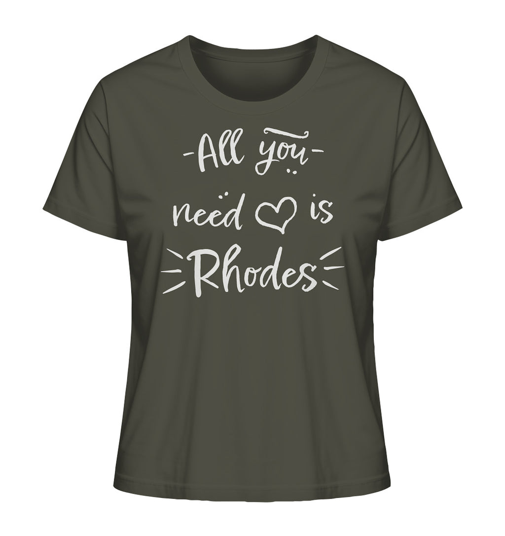 All you need is Rhodes - Ladies Organic Shirt
