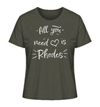 All you need is Rhodes - Ladies Organic Shirt