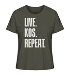 LIVE. KOS. REPEAT. - Ladies Organic Shirt