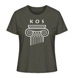 Kos Greek Column Head - Ladies Organic Shirt