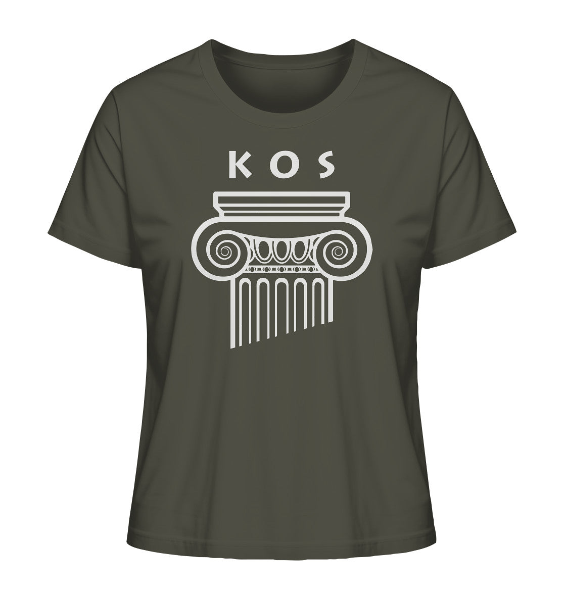 Kos Griechischer Säulenkopf - Ladies Organic Shirt