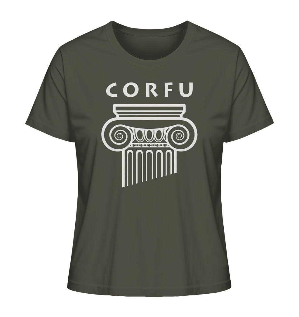 Corfu Griechischer Säulenkopf - Ladies Organic Shirt