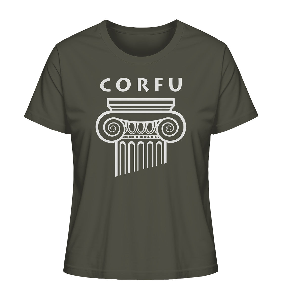 Corfu Griechischer Säulenkopf - Ladies Organic Shirt