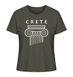 Crete Greek Column Head - Ladies Organic Shirt