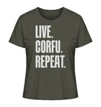 LIVE. CORFU. REPEAT. - Ladies Organic Shirt
