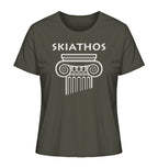 Skiathos Greek Column Head - Ladies Organic Shirt