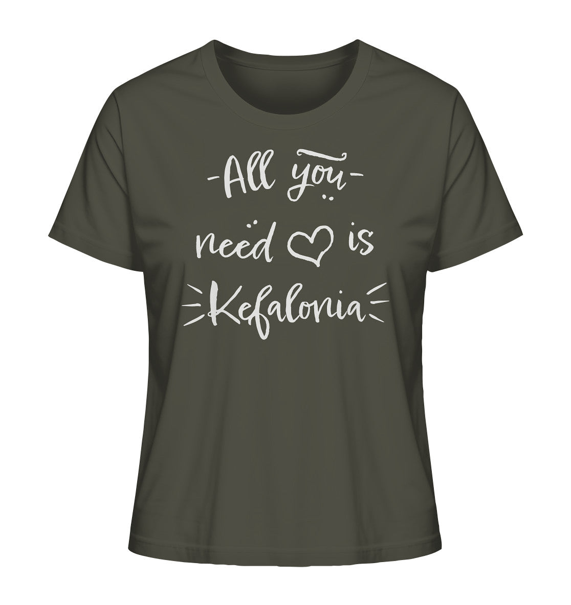 All you need is Kefalonia - Ladies Organic Shirt