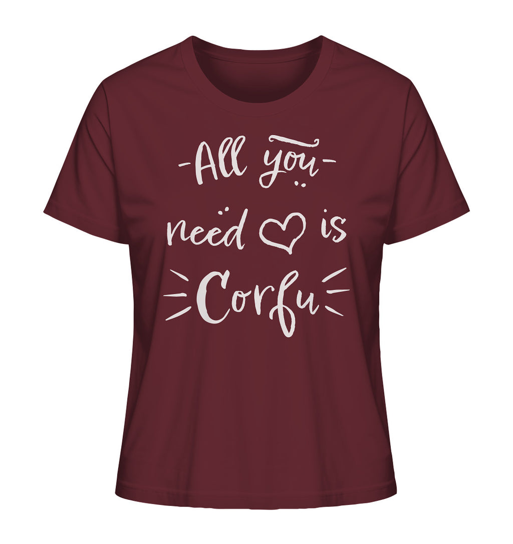 All you need is Corfu - Ladies Organic Shirt
