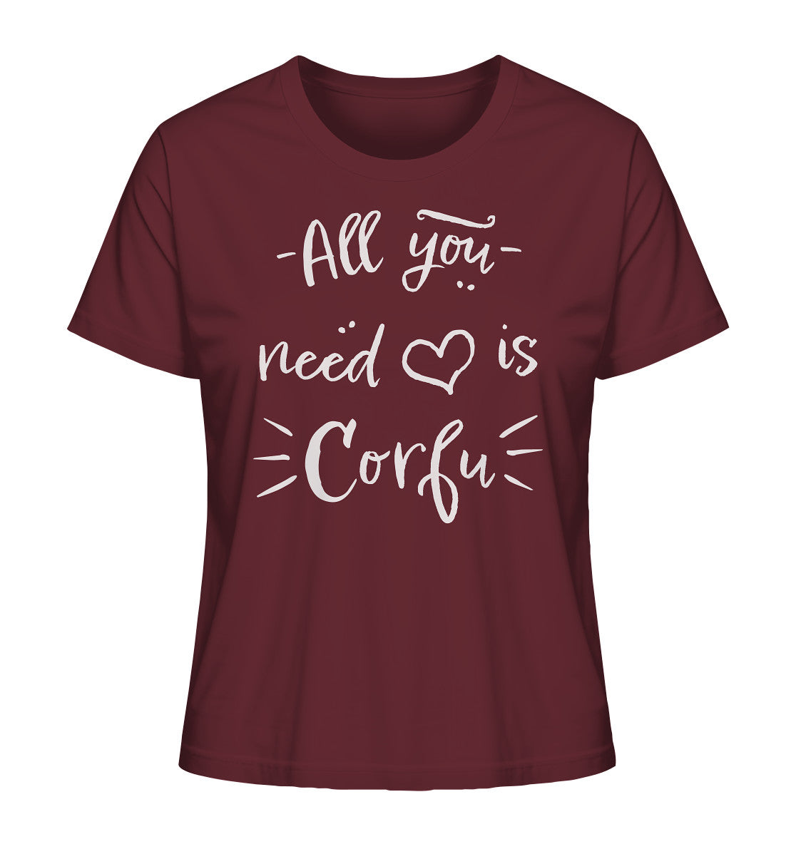 All you need is Corfu - Ladies Organic Shirt