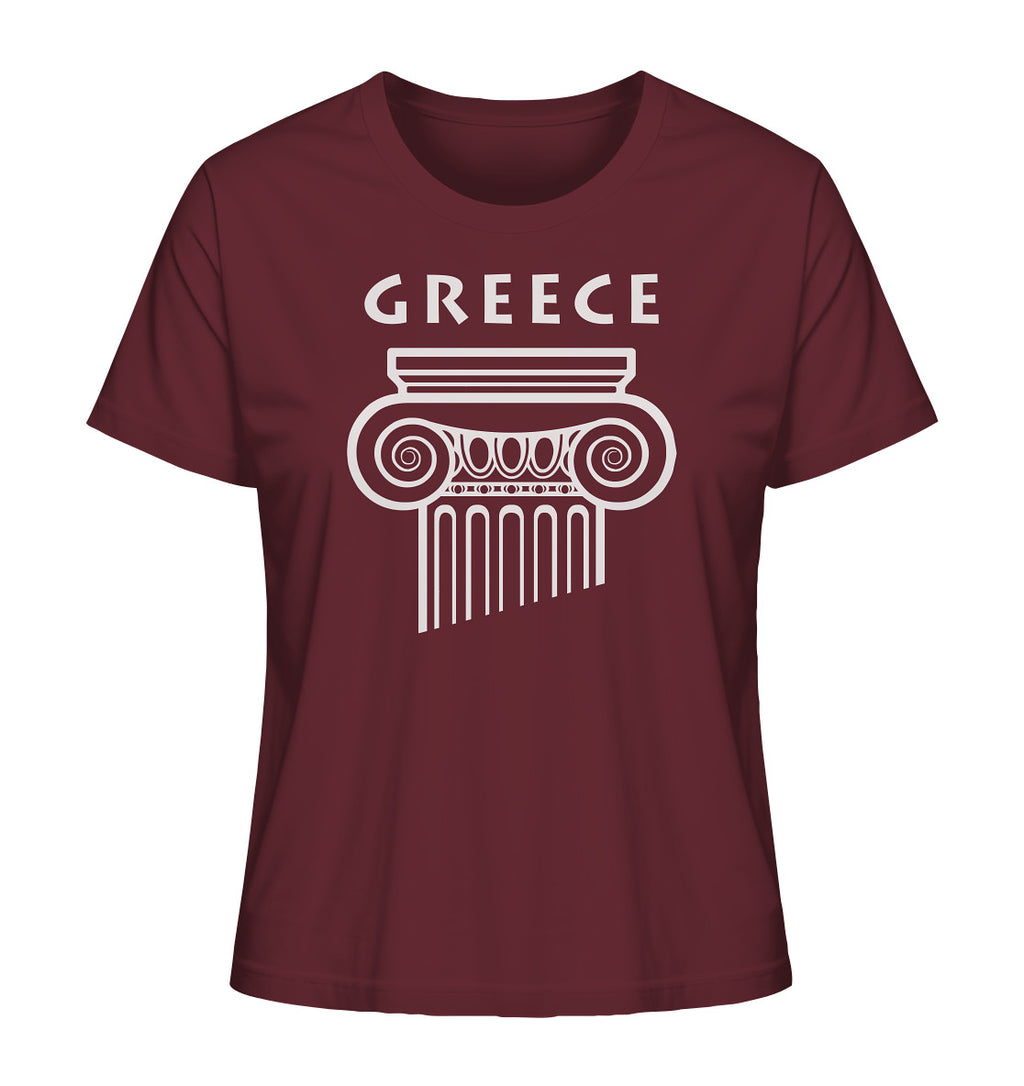 Greece Griechischer Säulenkopf - Ladies Organic Shirt