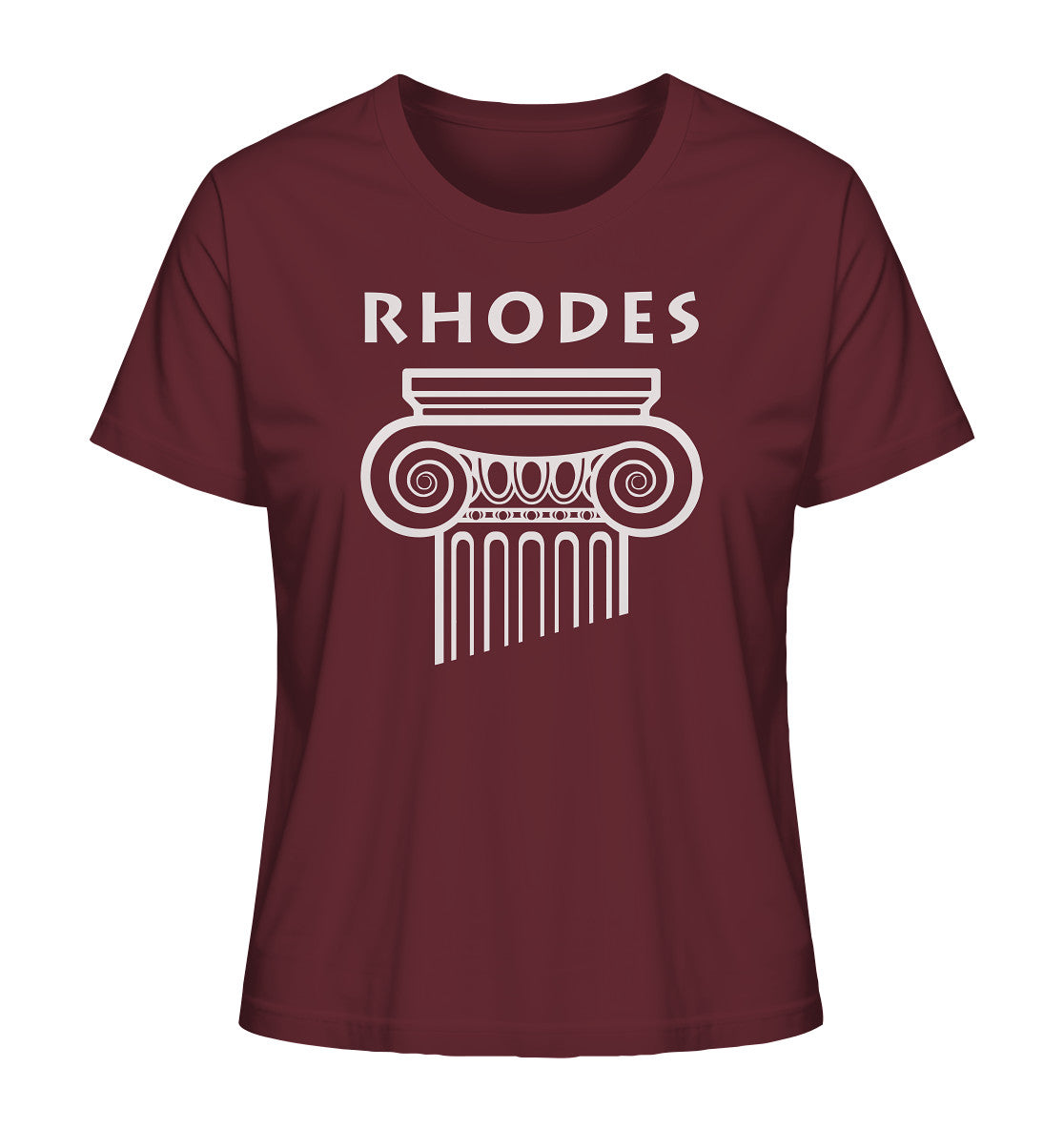 Rhodes Griechischer Säulenkopf - Ladies Organic Shirt