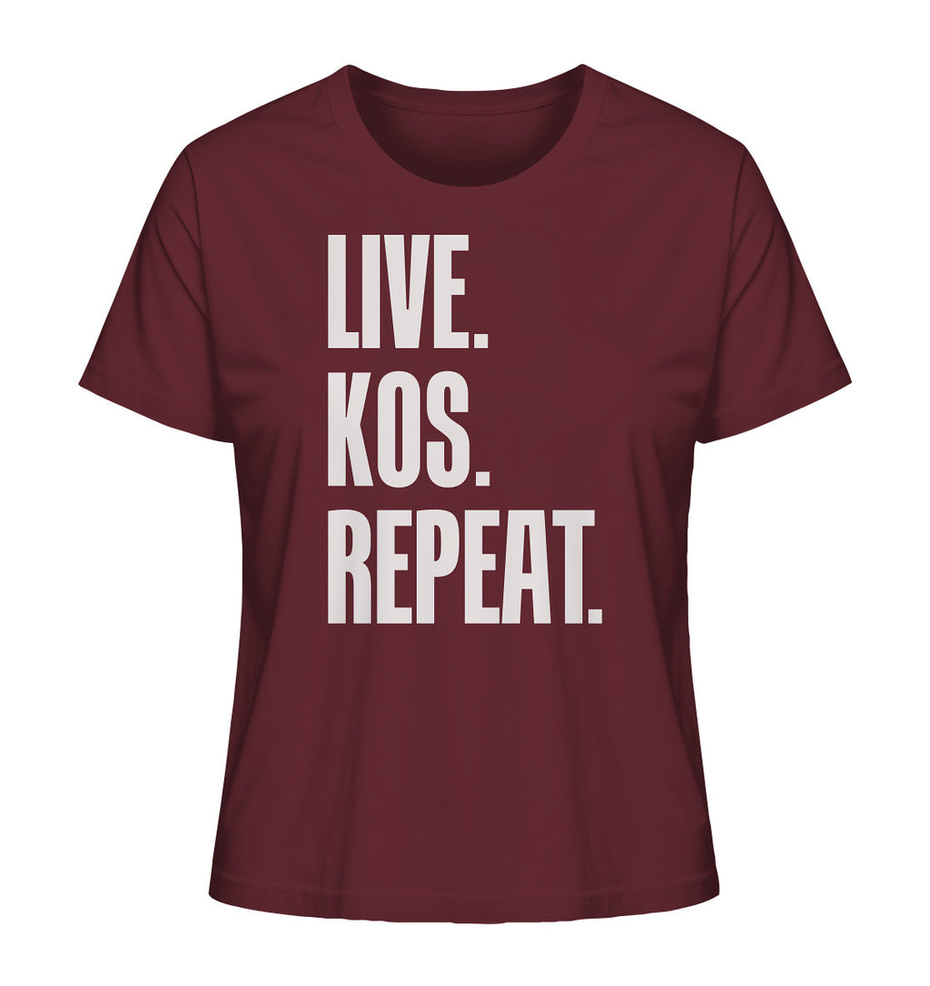 LIVE. KOS. REPEAT. - Ladies Organic Shirt