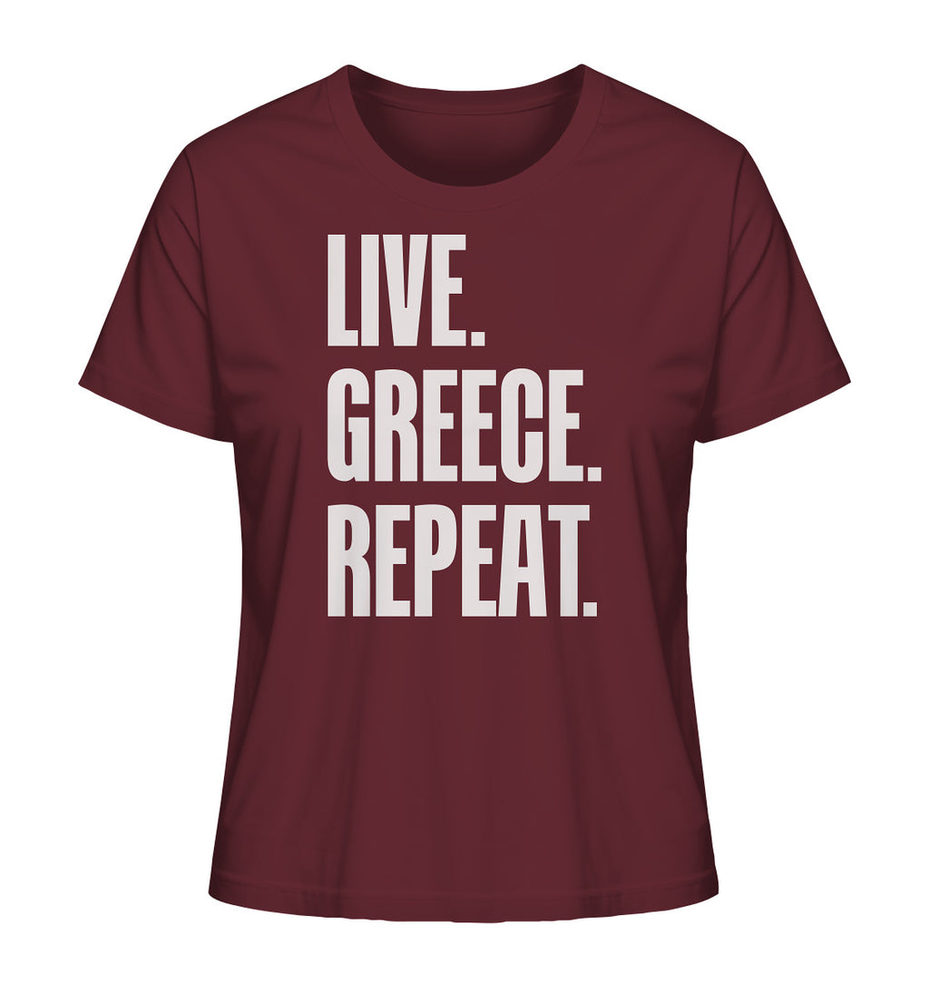 LIVE. GREECE. REPEAT. - Ladies Organic Shirt