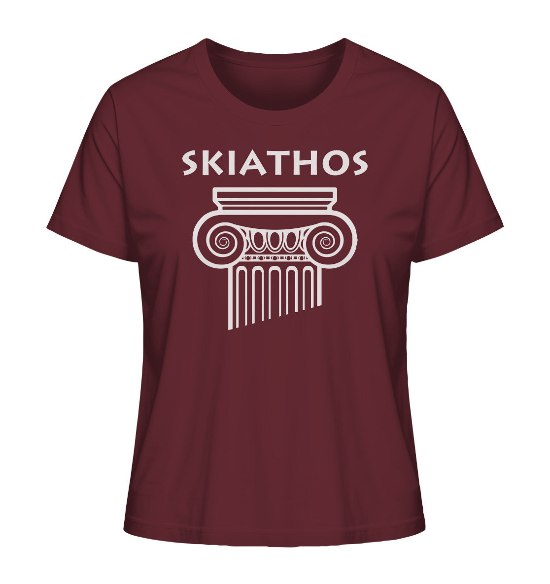 Skiathos Griechischer Säulenkopf - Ladies Organic Shirt