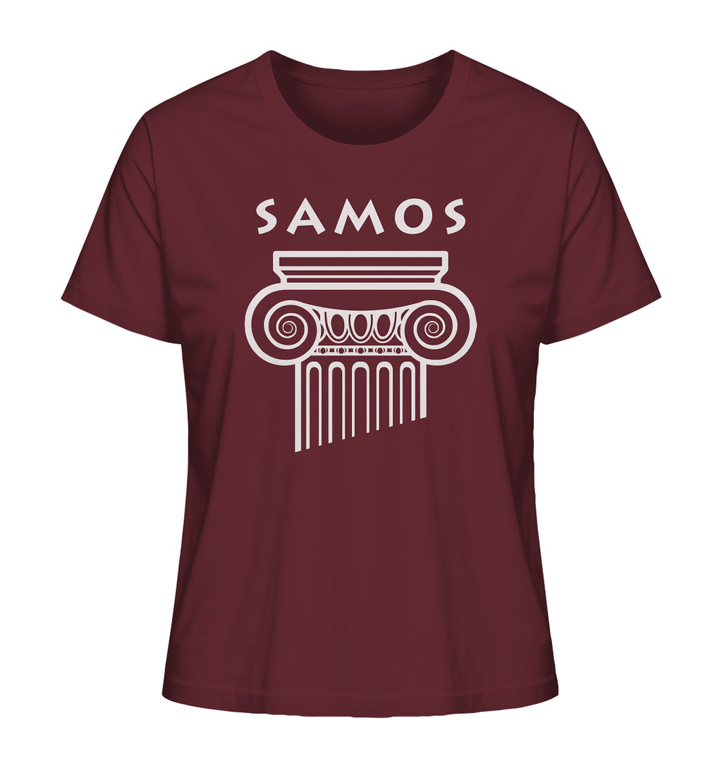 Samos Griechischer Säulenkopf - Ladies Organic Shirt