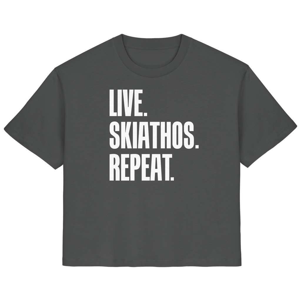 LIVE. SKIATHOS. REPEAT. - Ladies Organic Shirt