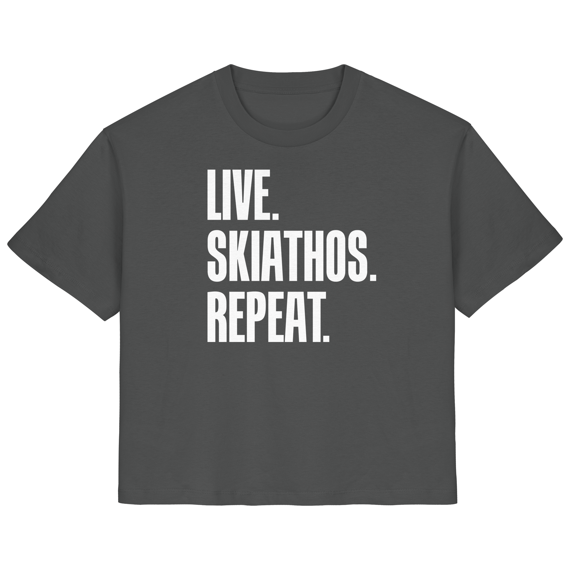 LIVE. SKIATHOS. REPEAT. - Ladies Organic Shirt