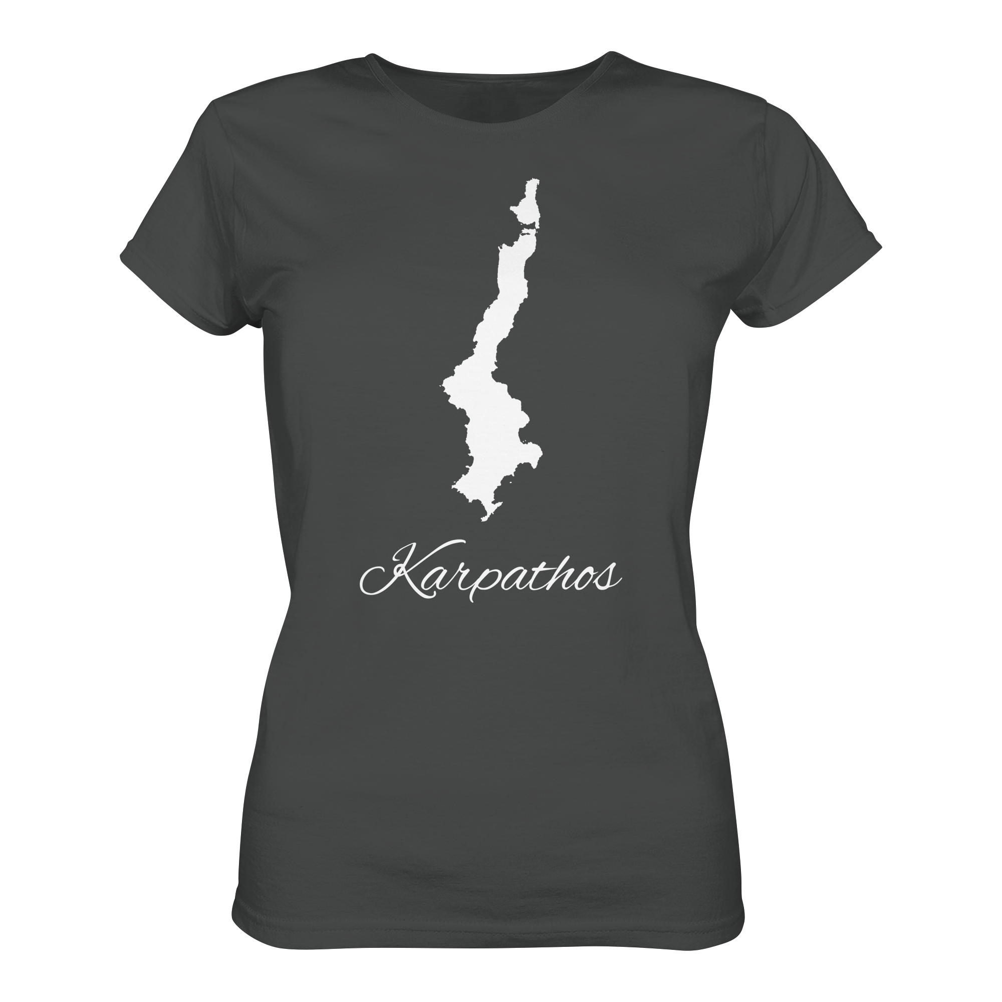 Karpathos Silhouette Griechenland - Ladies Organic Shirt