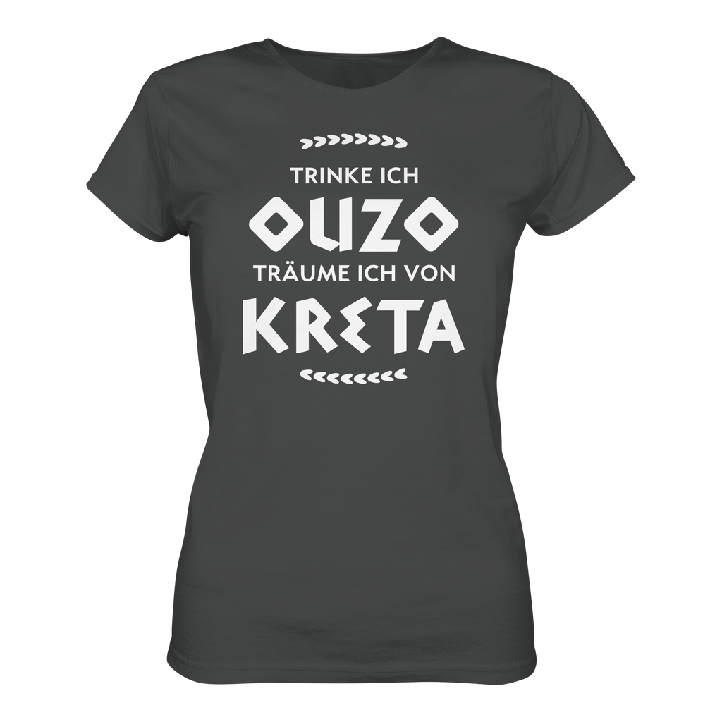 Trinke ich Raki träume ich von Kreta - Ladies Organic Shirt