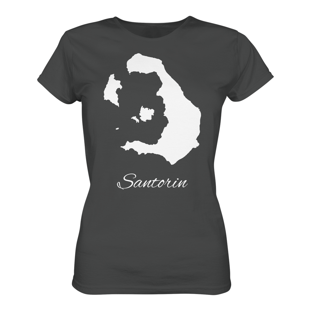 Santorin Silhouette Griechenland - Ladies Organic Shirt