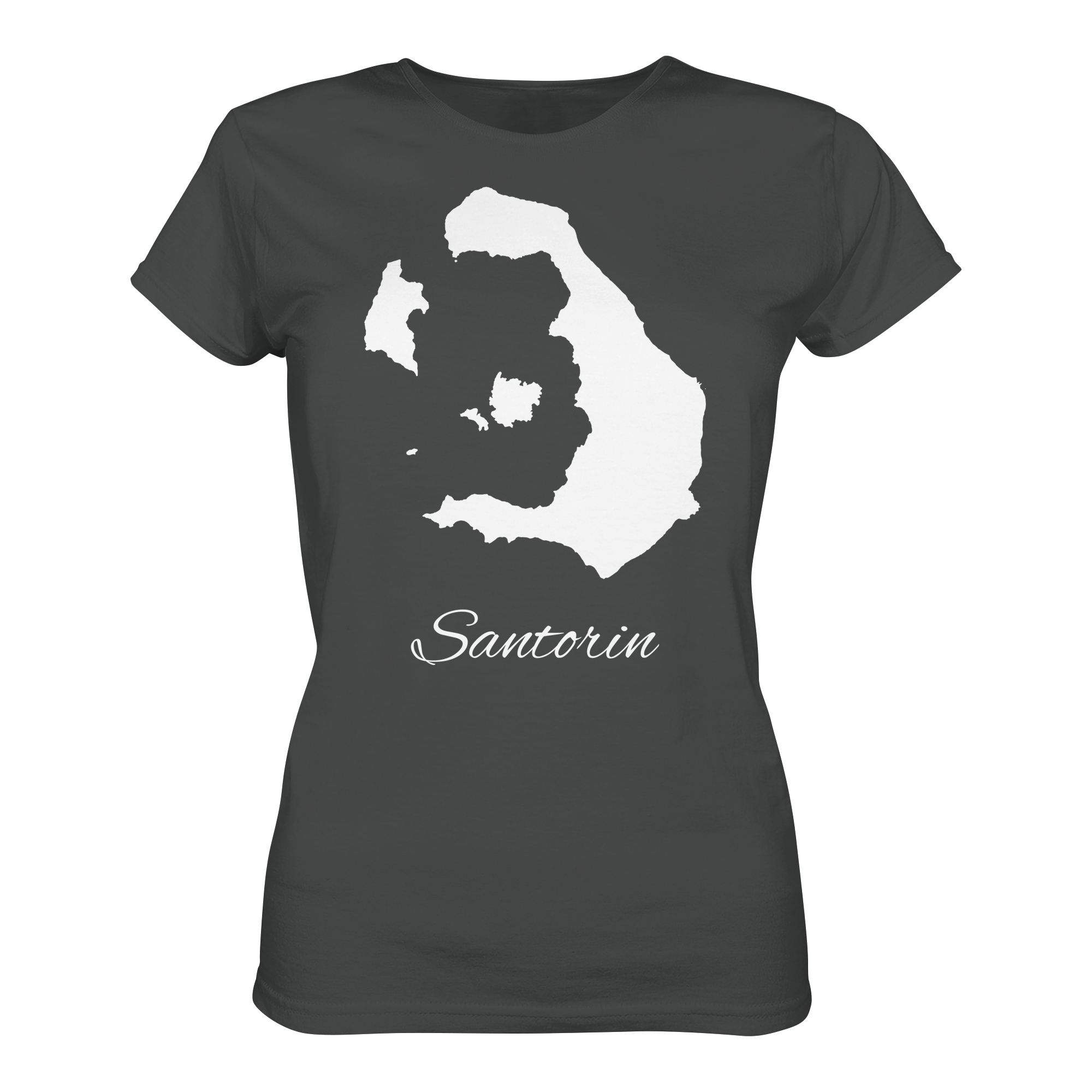 Santorin Silhouette Griechenland - Ladies Organic Shirt