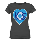 Kos - Blaues Herz - Ladies Organic Shirt