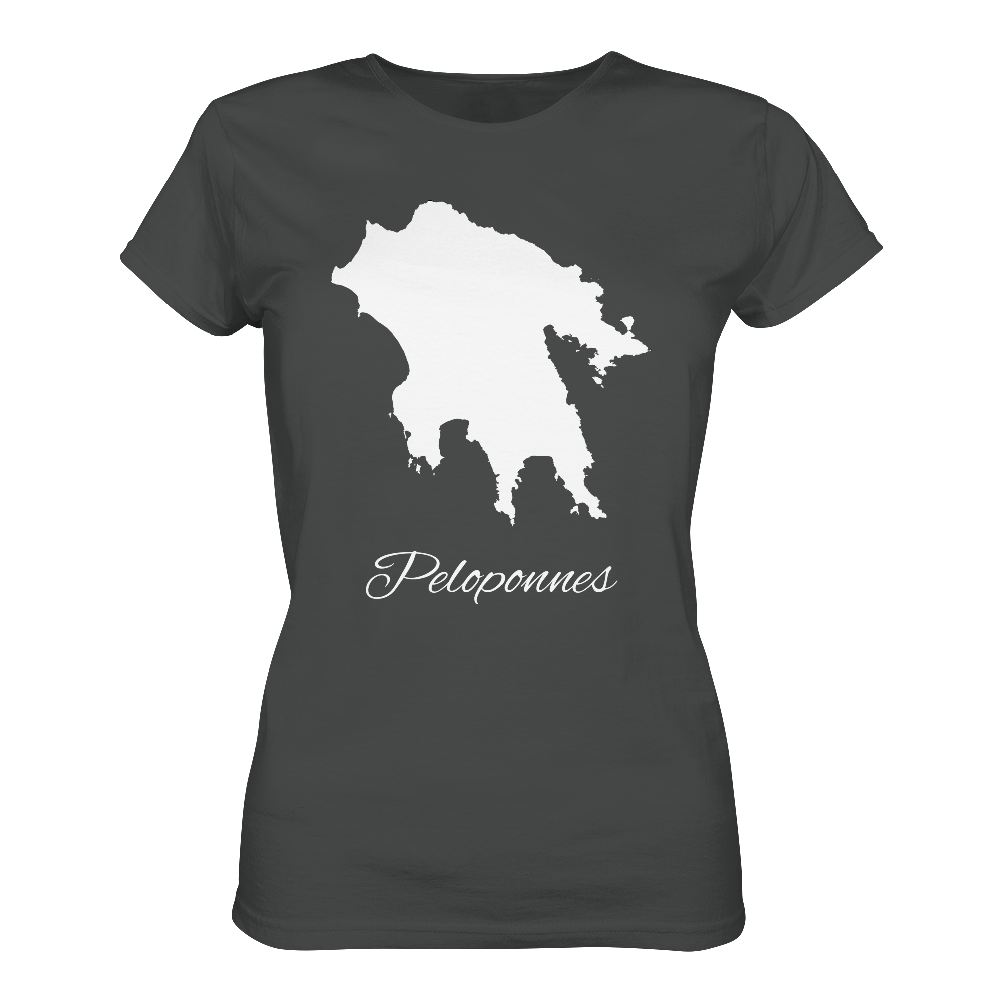 Peloponnes Silhouette Griechenland - Ladies Organic Shirt