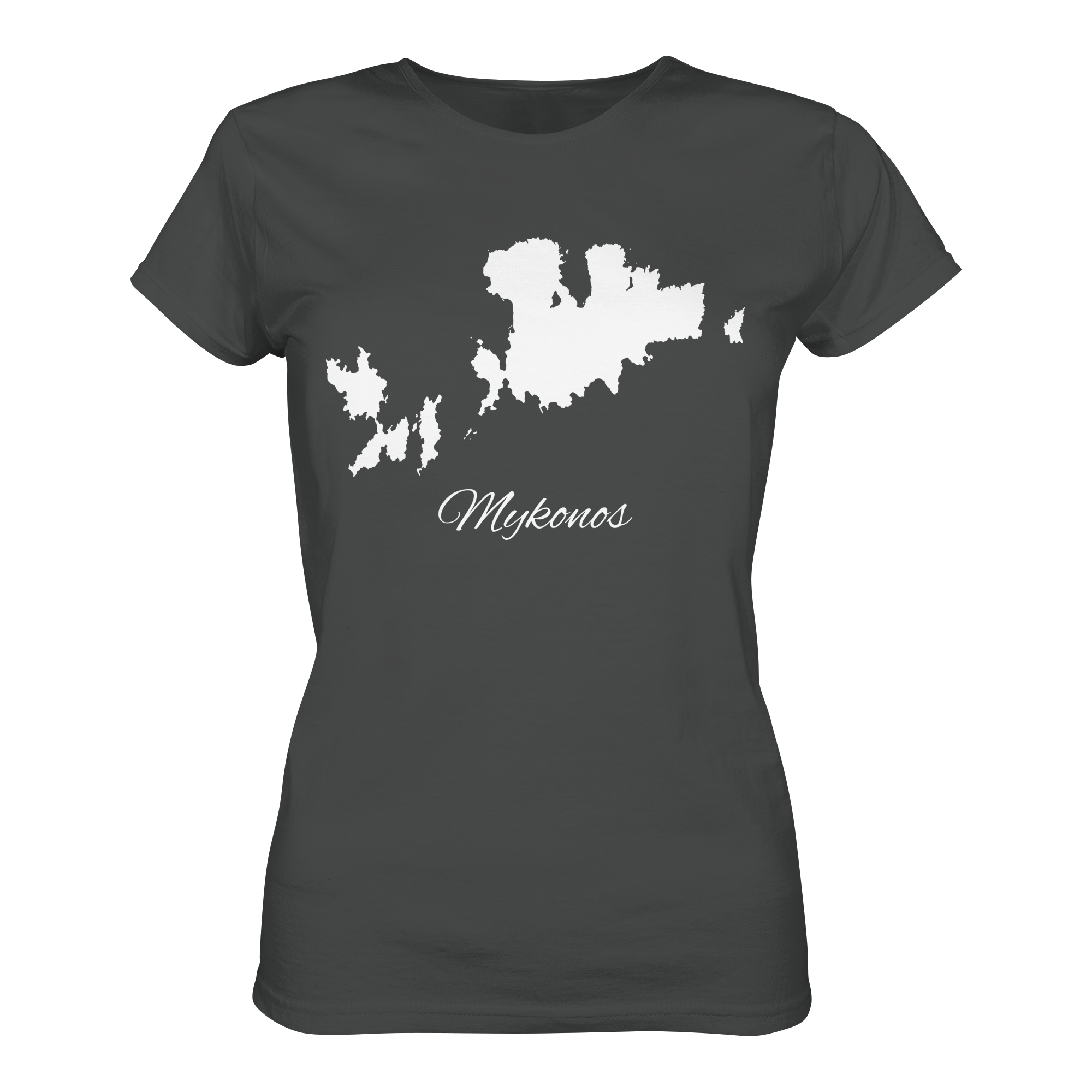 Mykonos Silhouette Griechenland - Ladies Organic Shirt