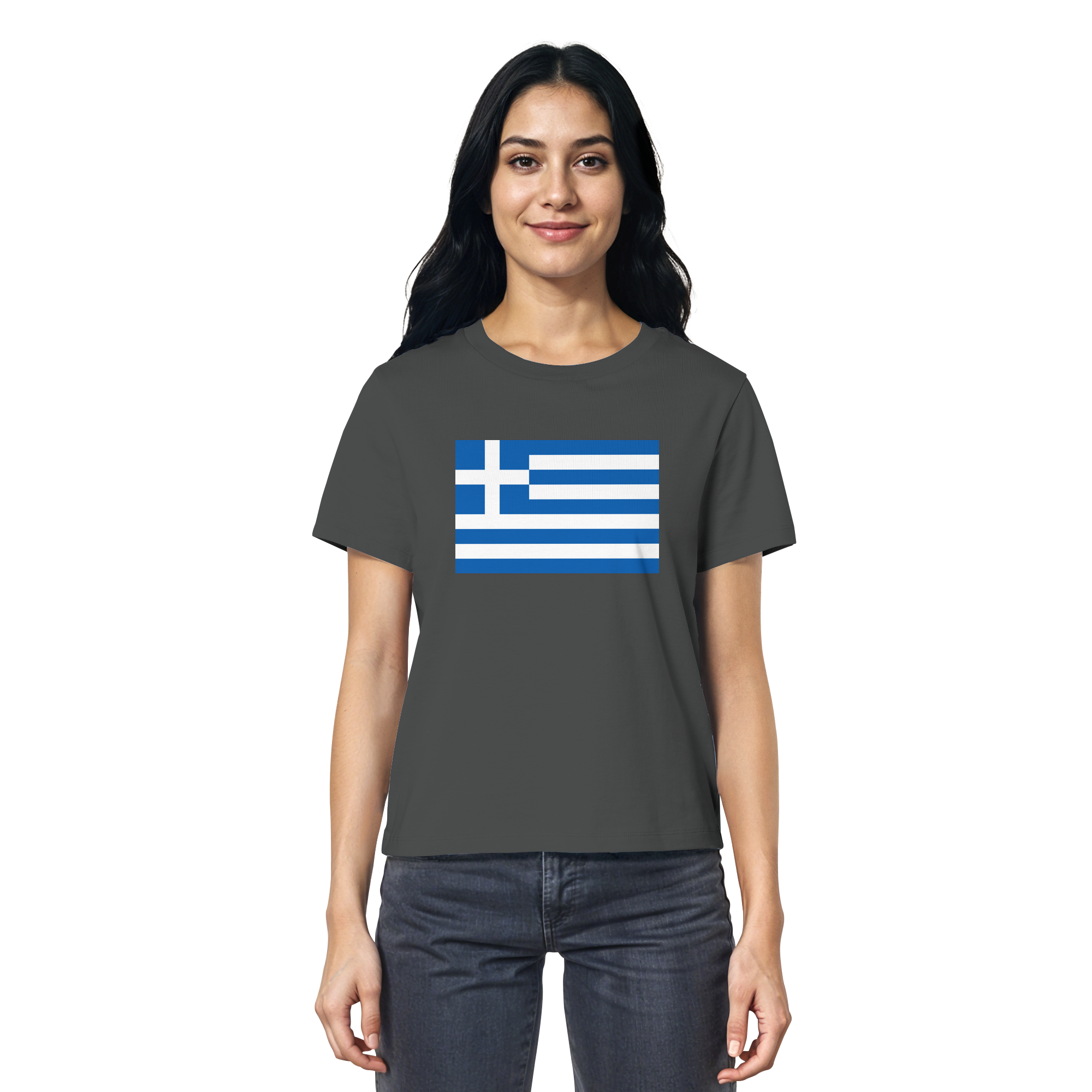 Griechenland Flagge - Ladies Organic Shirt