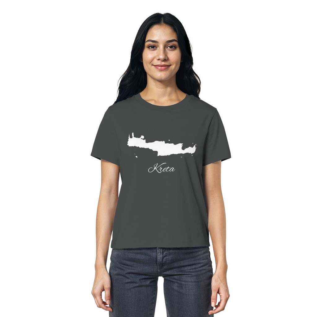 Kreta Silhouette Griechenland - Ladies Organic Shirt