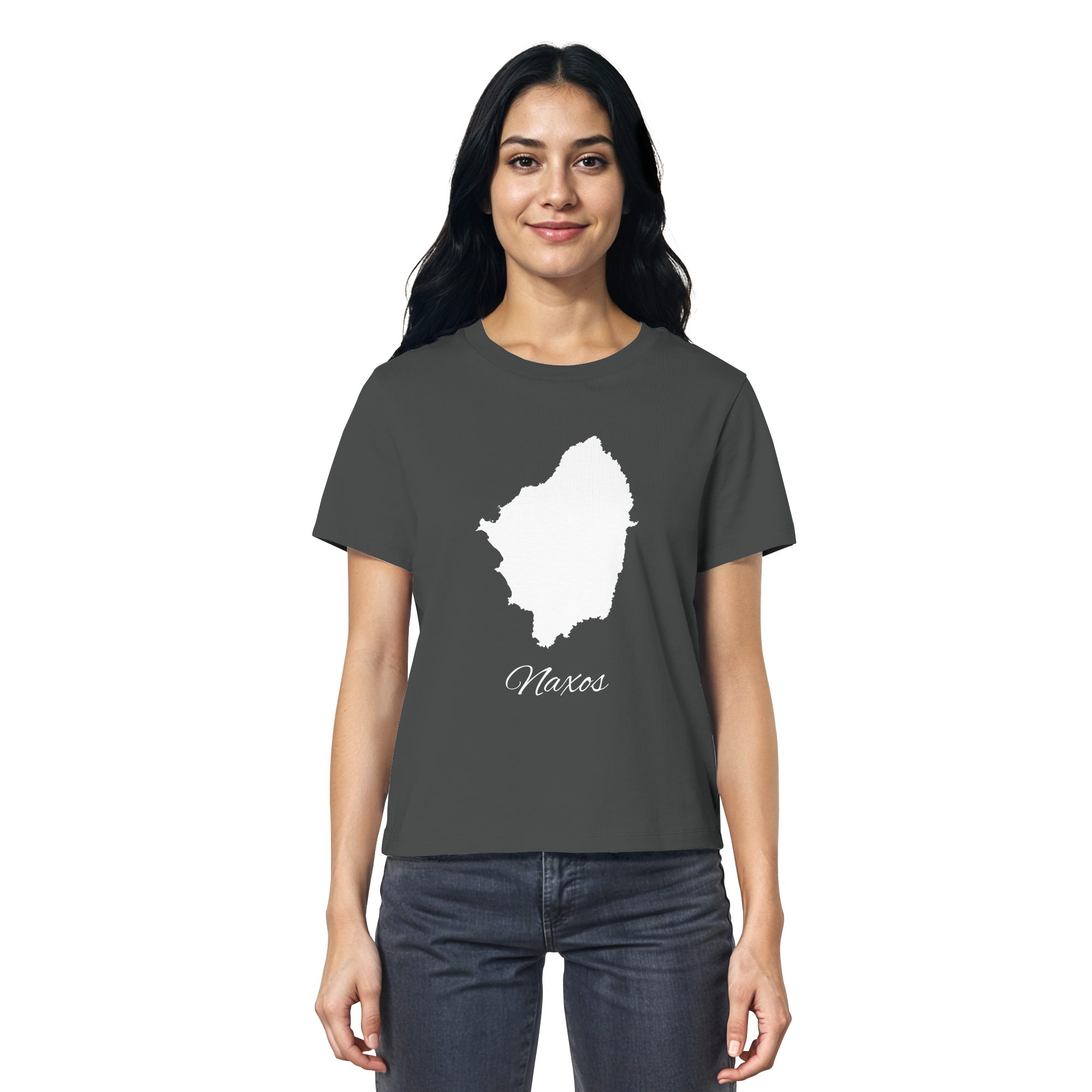 Naxos Silhouette Griechenland - Ladies Organic Shirt
