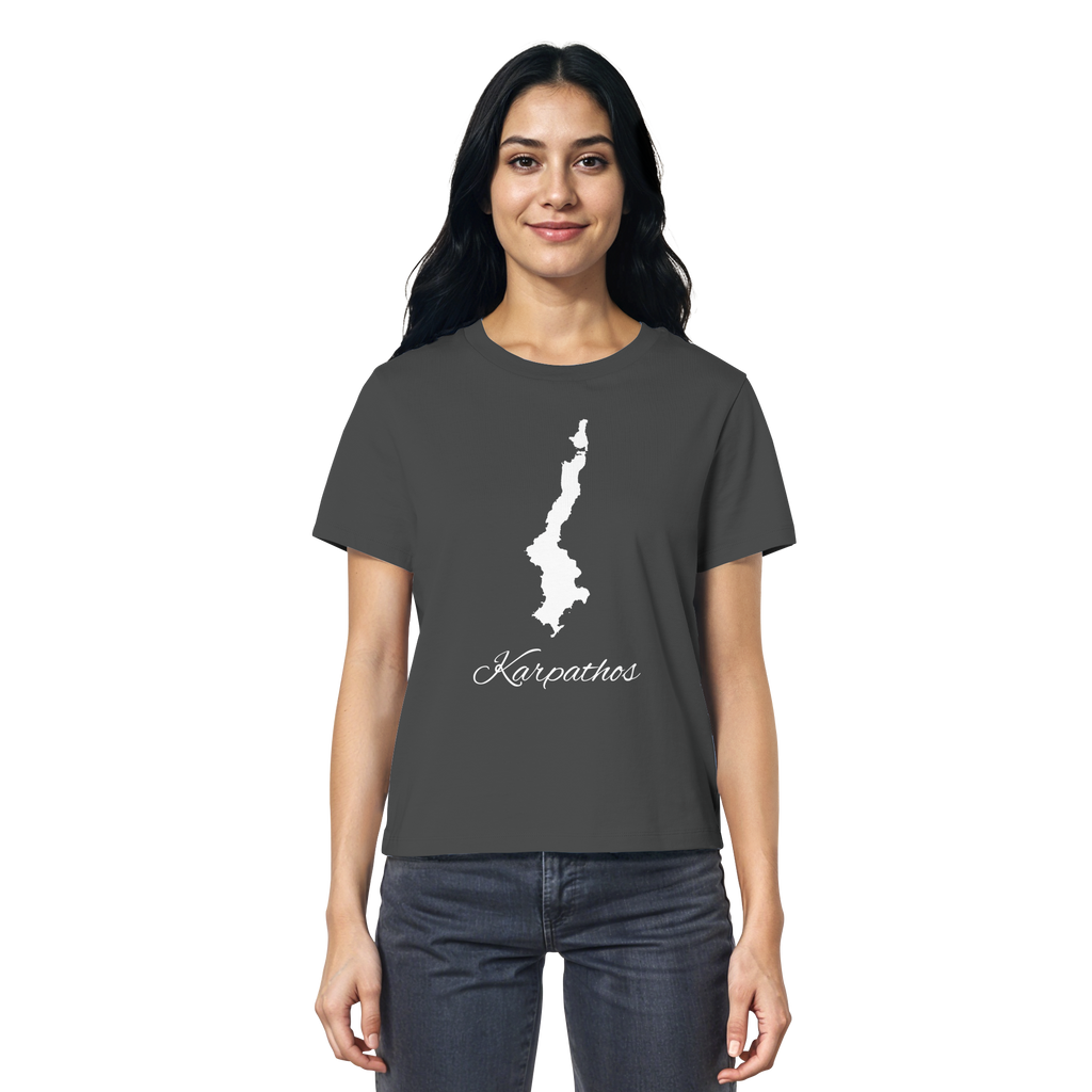 Karpathos Silhouette Griechenland - Ladies Organic Shirt