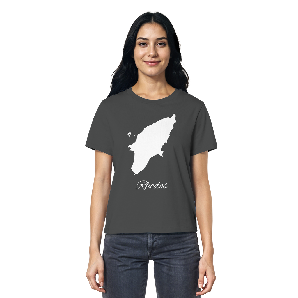 Rhodos Silhouette Griechenland - Ladies Organic Shirt