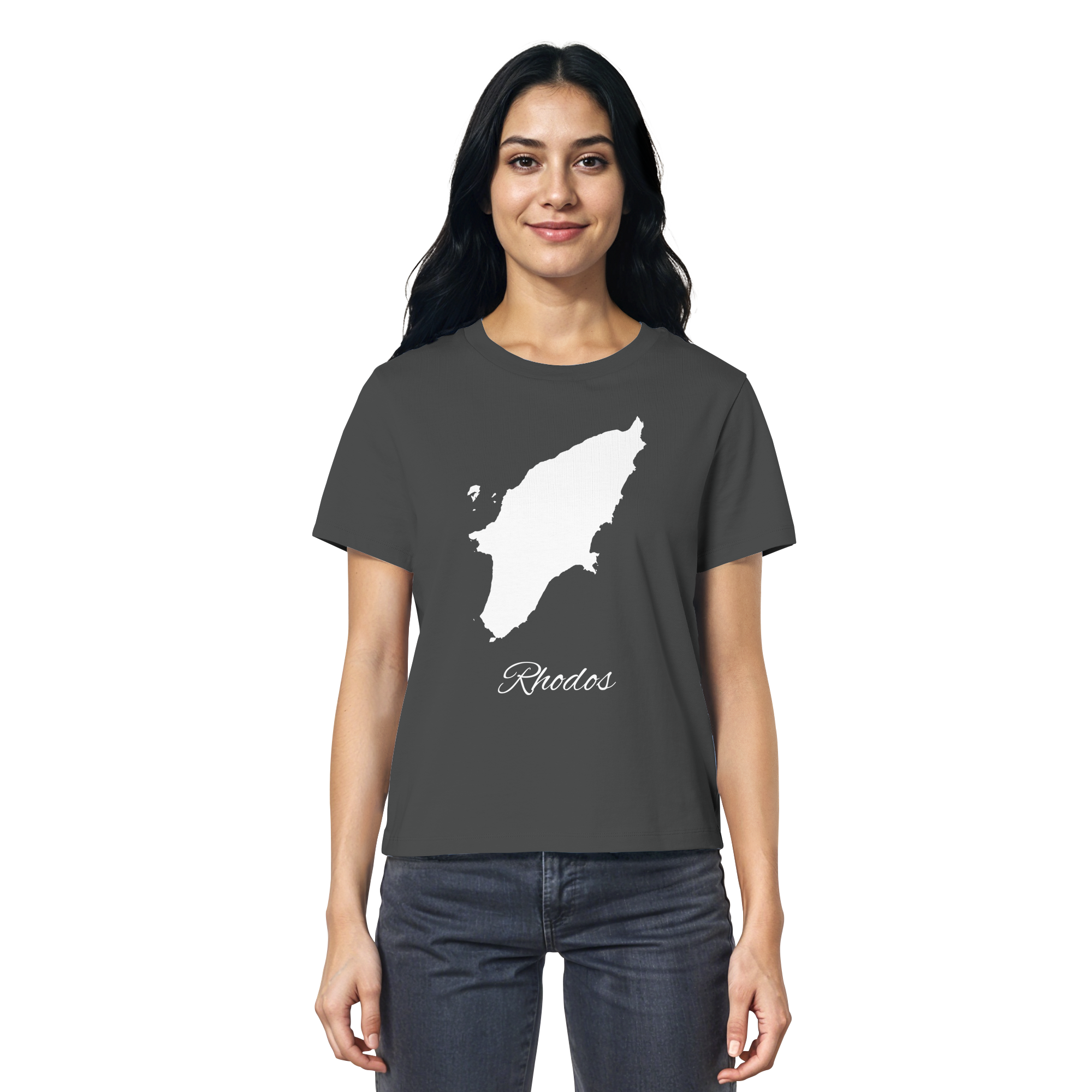 Rhodos Silhouette Griechenland - Ladies Organic Shirt