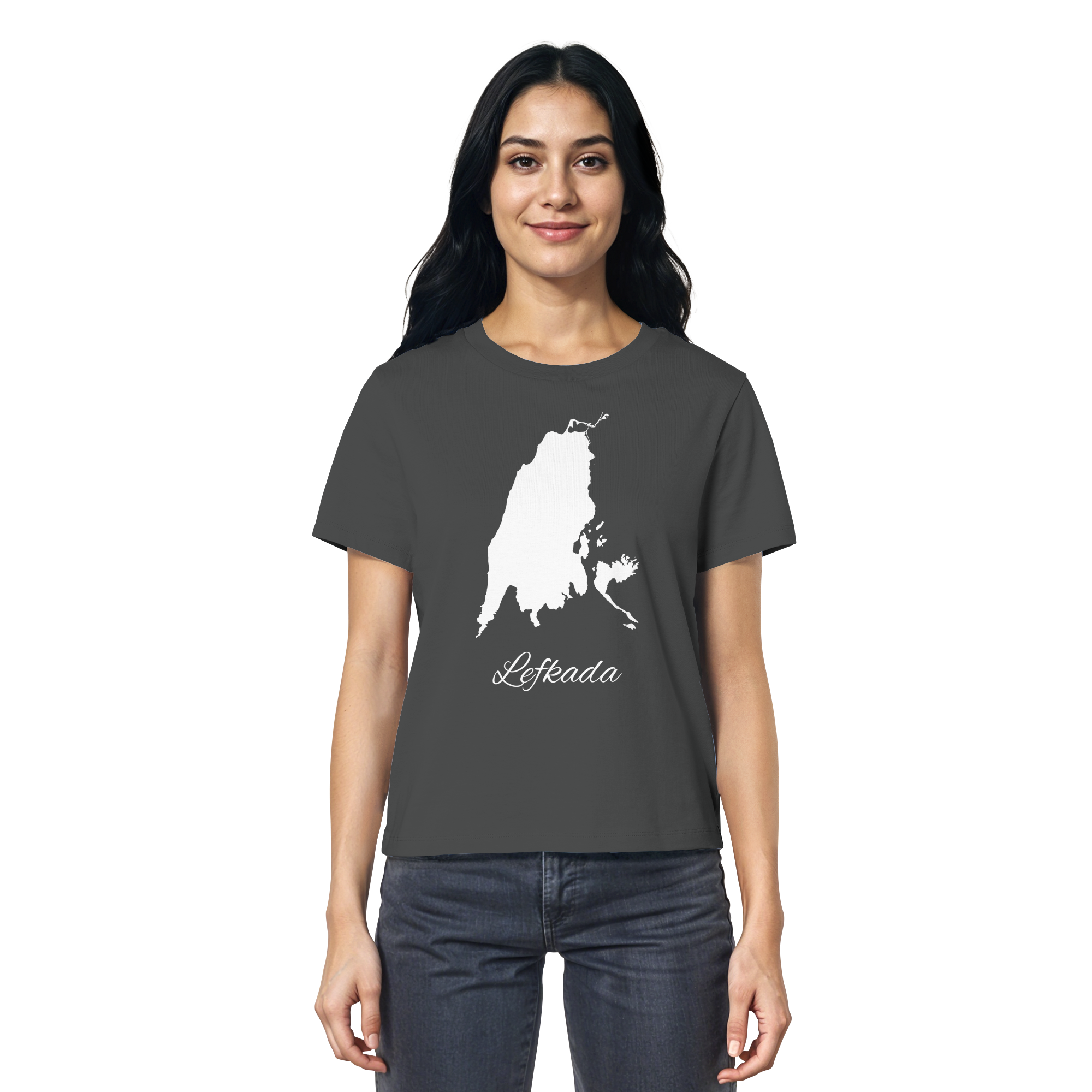 Lefkada Silhouette Griechenland - Ladies Organic Shirt