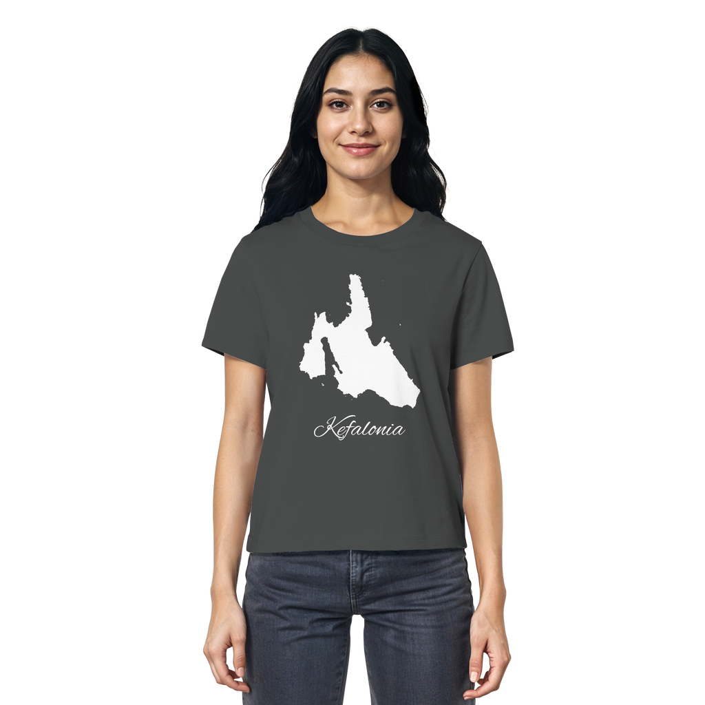 Kefalonia Silhouette Griechenland - Ladies Organic Shirt