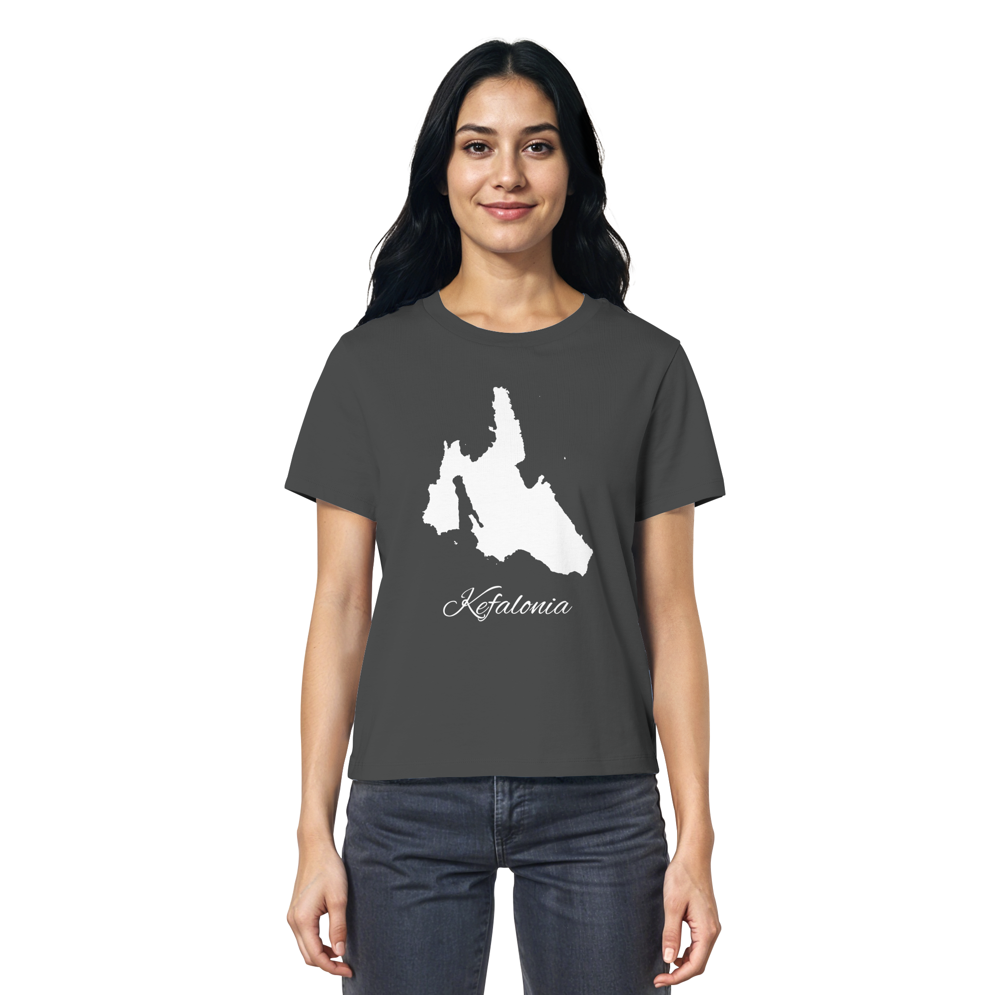 Kefalonia Silhouette Griechenland - Ladies Organic Shirt