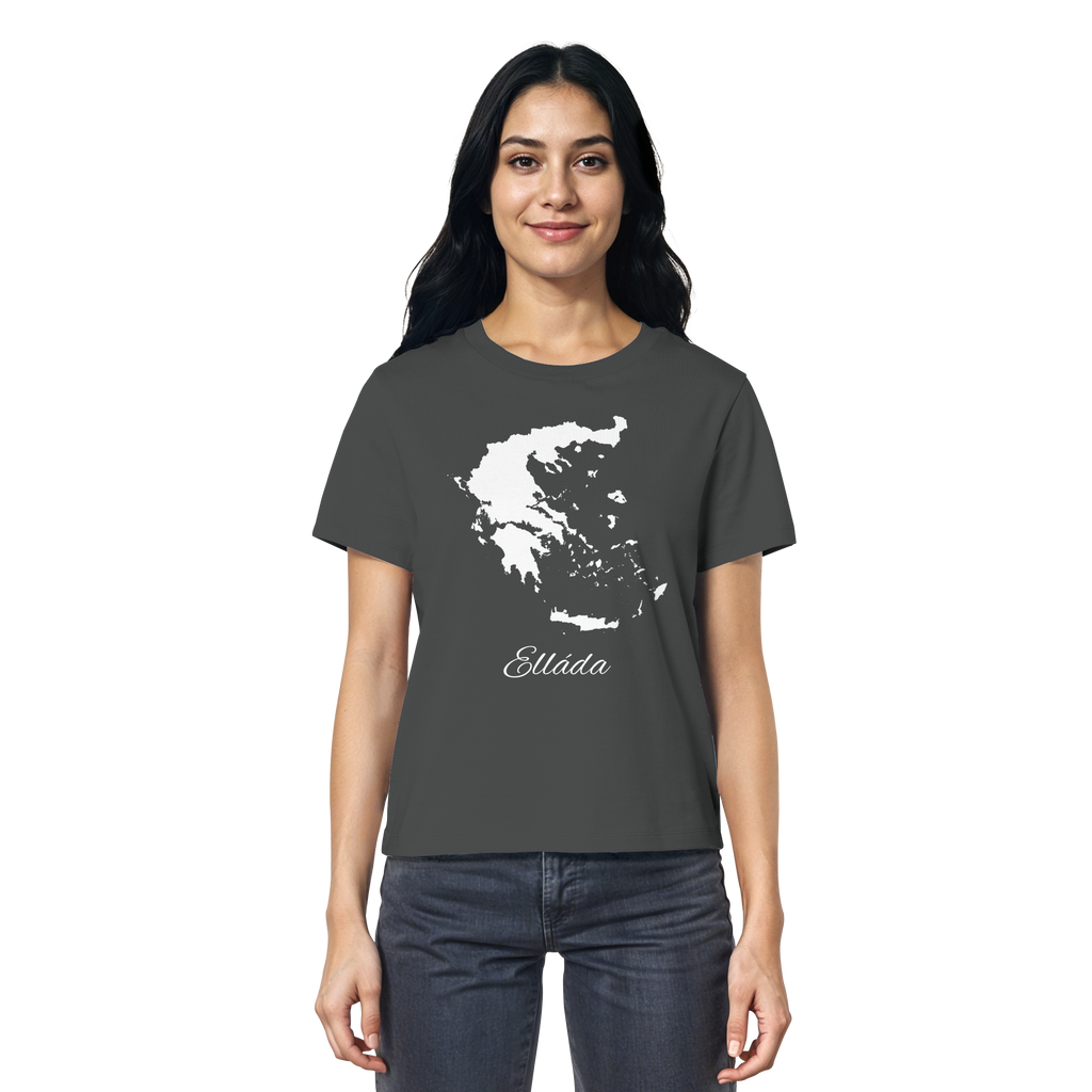 Ellada Silhouette Griechenland - Ladies Organic Shirt