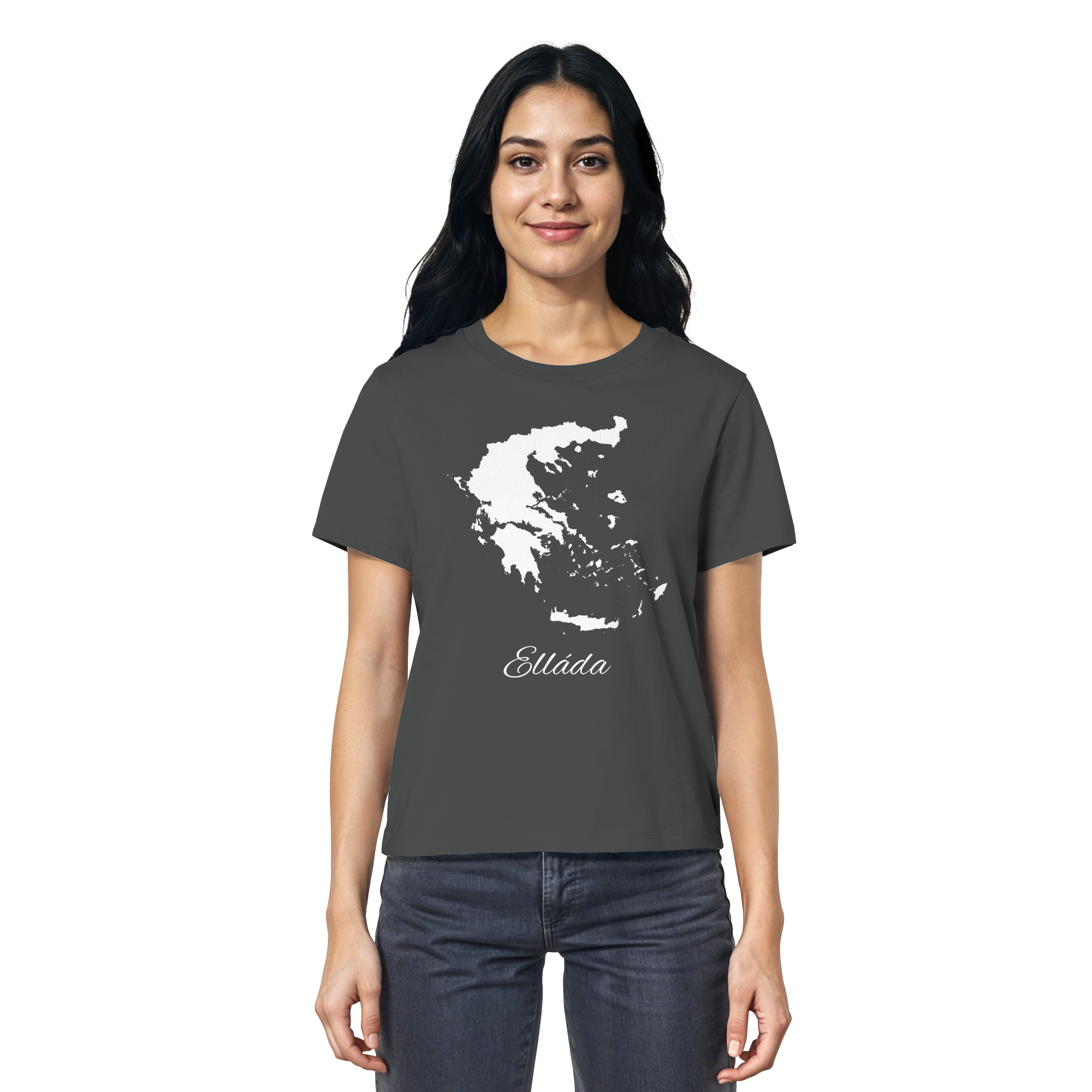 Ellada Silhouette Griechenland - Ladies Organic Shirt